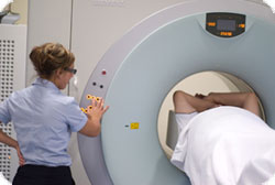 A patient undergoes cancer treatment