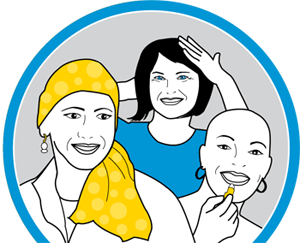 Illustration of women in the Look Good Feel Better Program