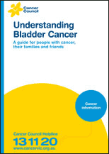 Front cover of Bladder Cancer brochure