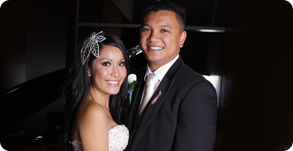 Hermia & Erroll Quitoriano on their wedding day