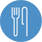 Fork and knife icon