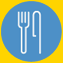 A knife and fork icon