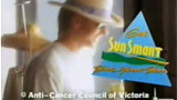 A man in a sun hat