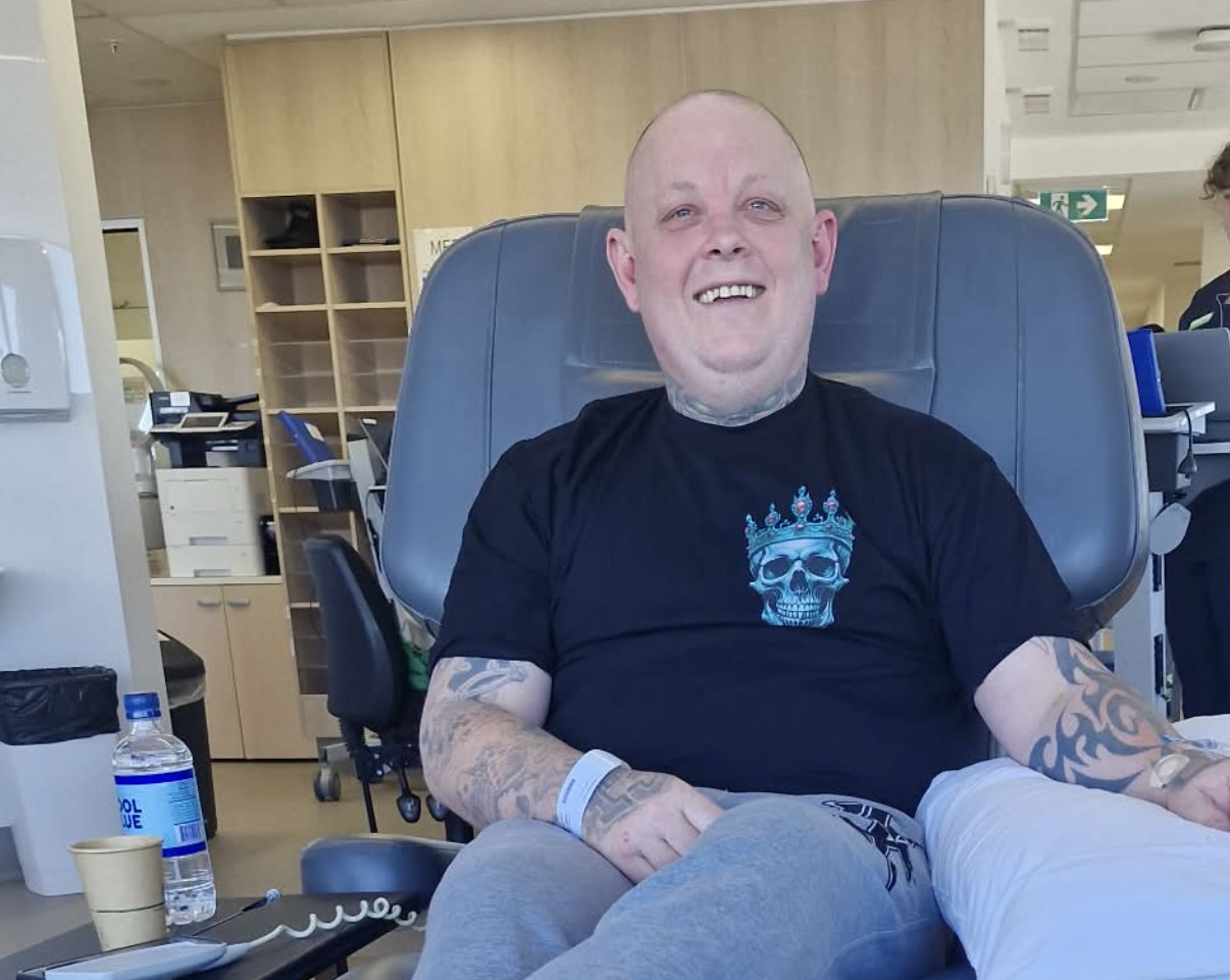 Kade during treatment