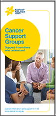 Cancer support groups brochure