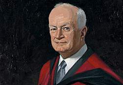 A painting of Peter McCallum