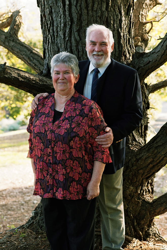 Pat and her husband Ian