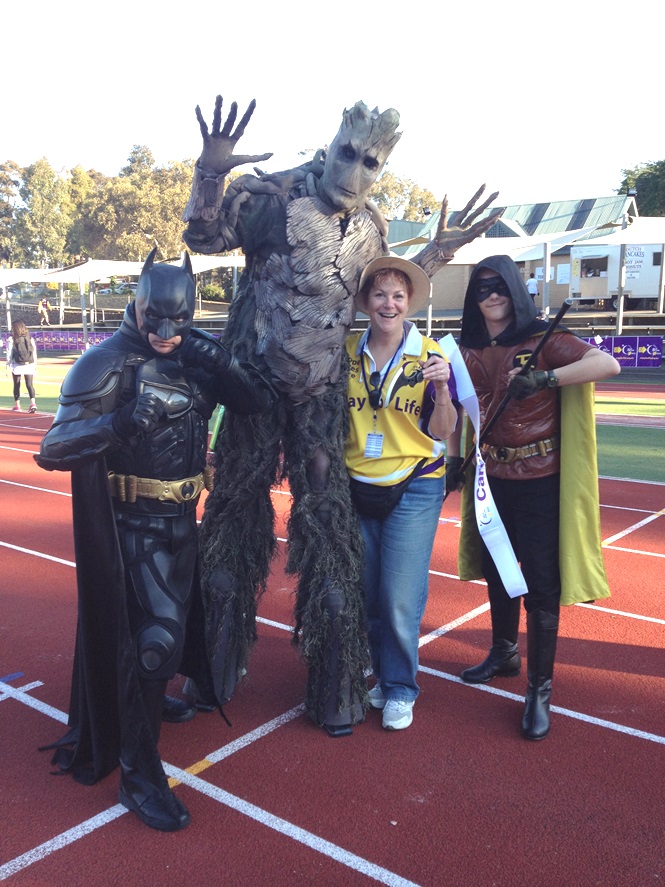 Sandi Givens at Manningham Relay for Life with other relayers