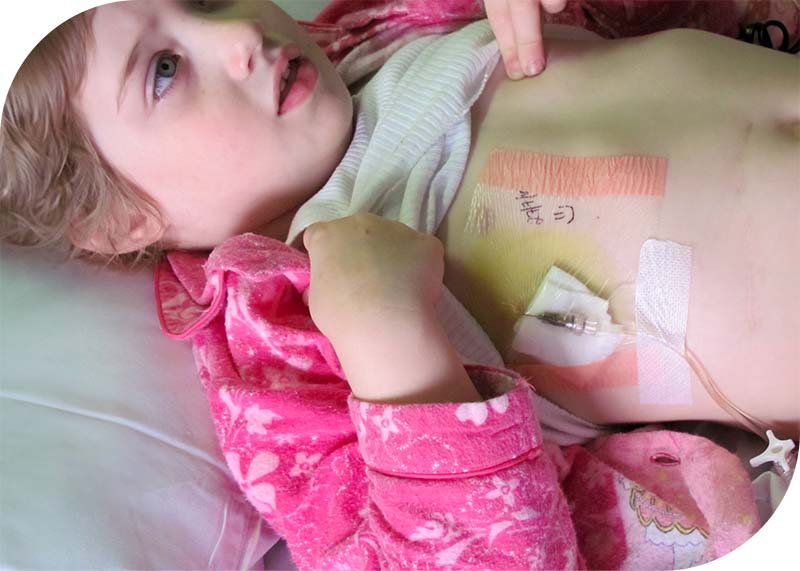 Alex in hospital