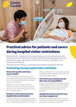 FACT SHEET: Practical advice for patients and carers during hospital visitor restrictions
