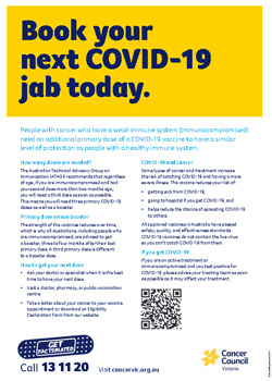 POSTER: Book your next COVID-19 jab today