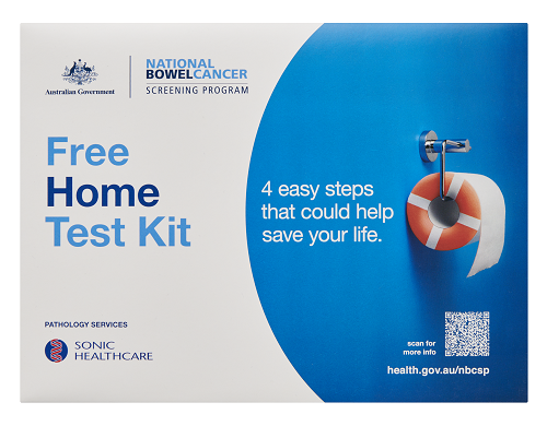 Free home test kit for bowel cancer screening