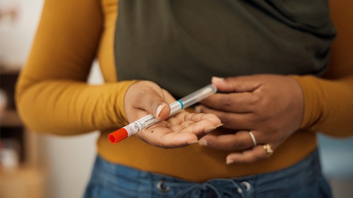 Cervical self-collection test being held in hands