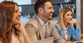 An icon of a woman and man