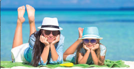 Sunsmart on beach