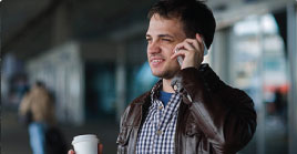 Man on phone